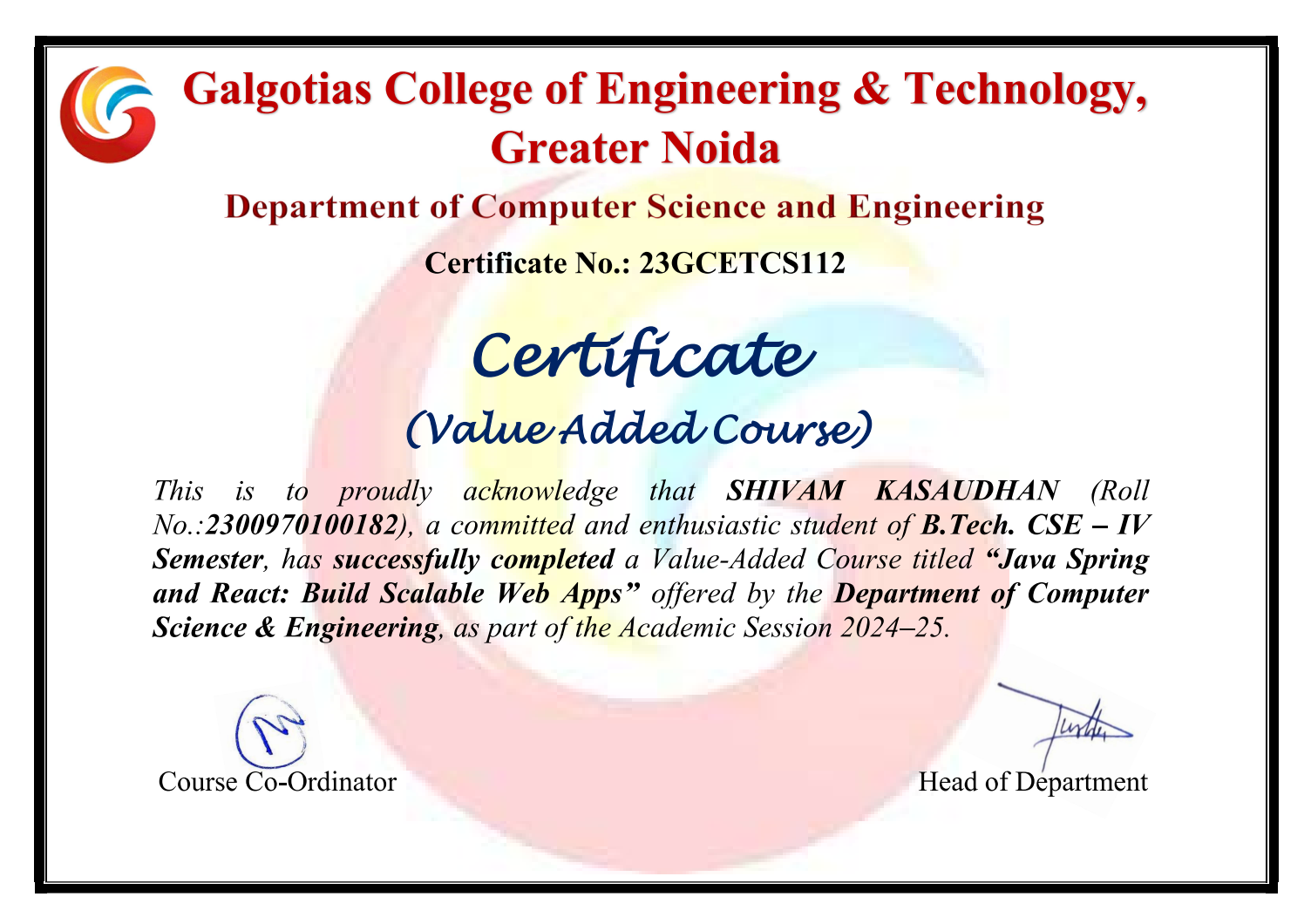 gcetSpring